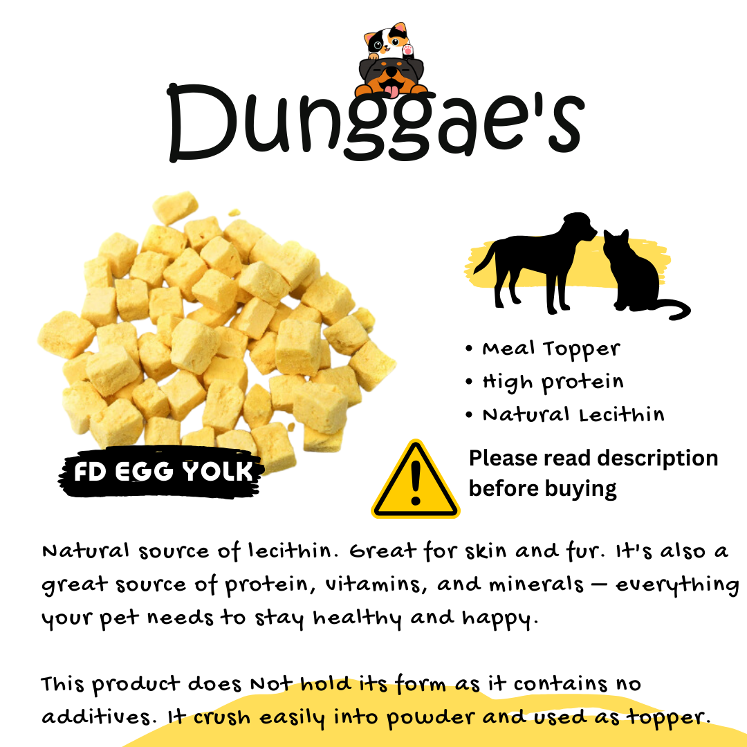 Freeze Dried Raw Egg Yolk (Chicken)