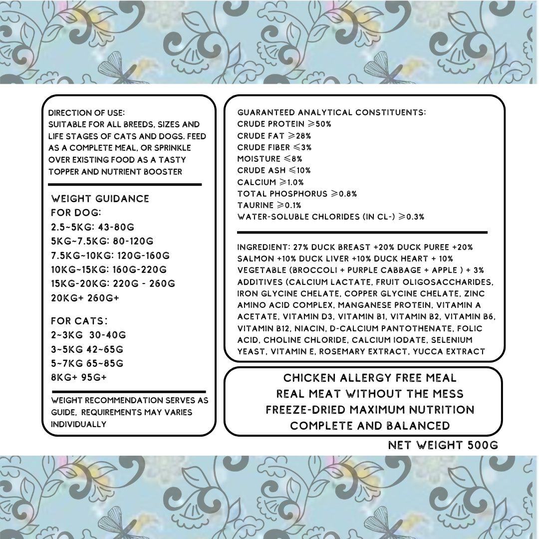 Paranakan Freeze-Dried Raw Complete Meal